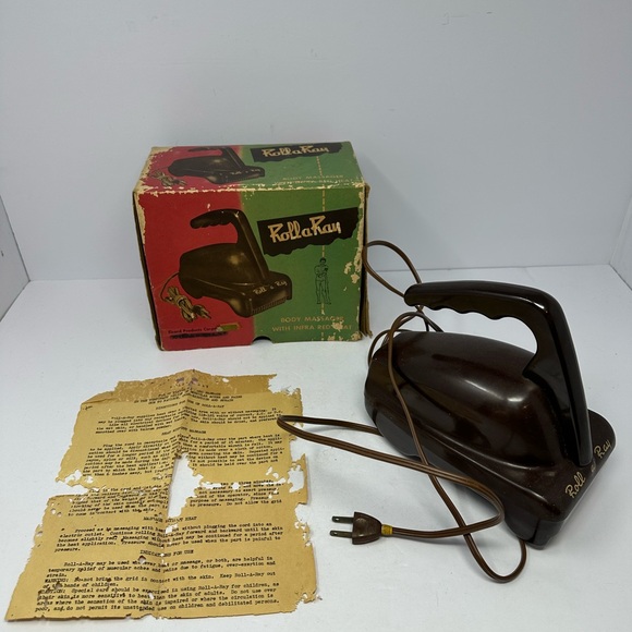 Vintage O A Sutton corp. ROLL A RAY HEATED BODY MASSAGER TESTED WORKS With Box - Picture 1 of 8